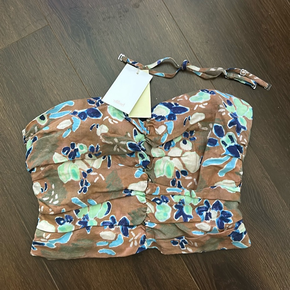 Aritzia Wilfred linen top